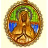 Médaille religieuse perle fines et diamants