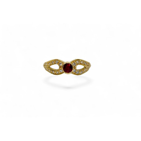 Bague Rubis et Diamants