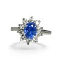 Bague Marguerite Saphir et Diamants