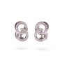 Boucles d'oreilles diamants.