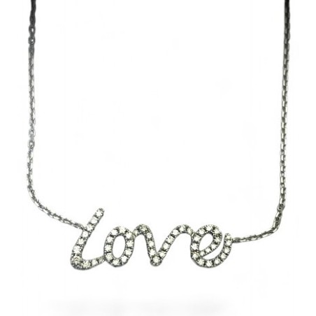 Collier Diamants  "LOVE"