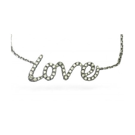 Collier Diamants  "LOVE"