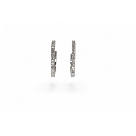 Boucles d'Oreilles Créoles Diamants