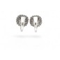 Boucles d'Oreilles Emeraudes et Diamants