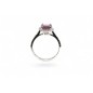 Bague Saphir Rose et Diamants