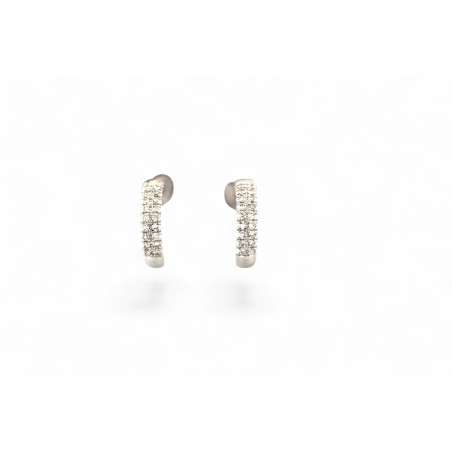 Boucles d'Oreilles Créoles Diamants