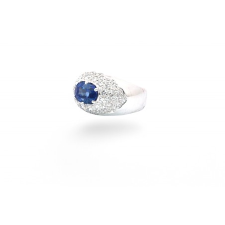 Bague Saphir et Diamants