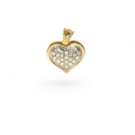 Pendentif Coeur Diamants