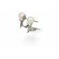 Boucles d'Oreilles Perles et Diamants