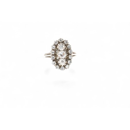 Bague Marquise Diamants 1950-1960
