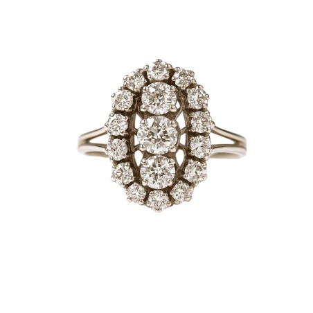 Bague Marquise Diamants 1950-1960