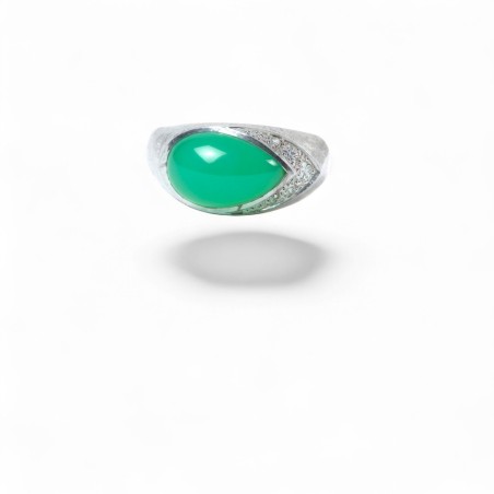 Bague Jade et Diamants