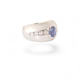 Bague Saphir et Diamants