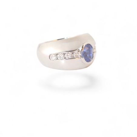 Bague Saphir et Diamants