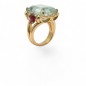 Bague Aigue-Marine Tourmaline et Diamants