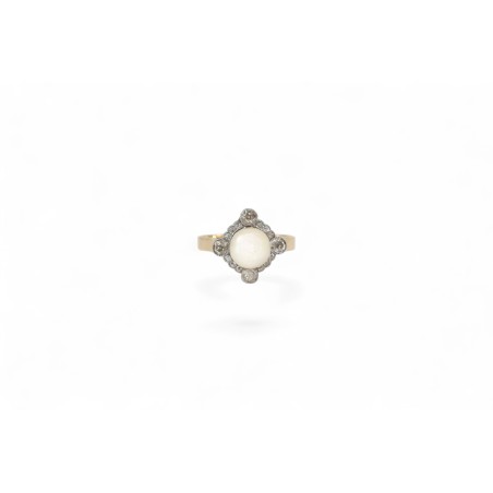 Bague Perle et Diamants