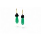 Boucles d'Oreilles Jade et Onyx