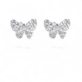 Boucles d'Oreilles Papillon de Diamant