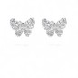 Boucles d'Oreilles Papillon de Diamant