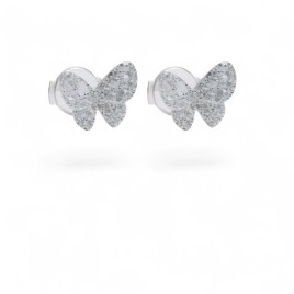 Boucles d'Oreilles Papillon de Diamant
