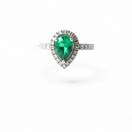 Bague Larmes d’Émeraude