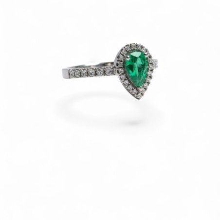 Bague Larmes d’Émeraude