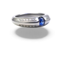 Bague Serment Azur