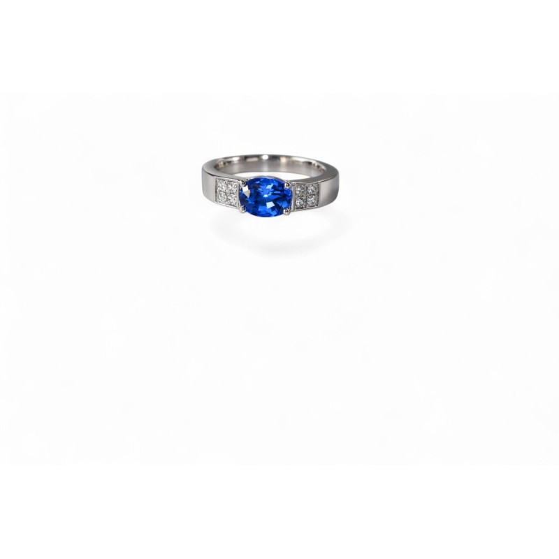 Bague Saphir Bleu Absolu