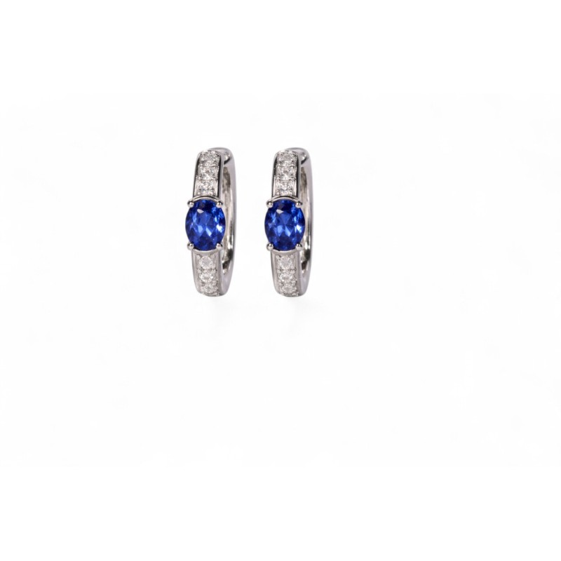 Boucles d'Oreilles Éclat Saphir