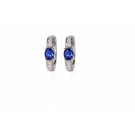 Boucles d'Oreilles Éclat Saphir