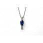 Chaine Pendentif Ligne Bleue