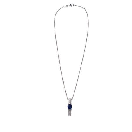 Chaine Pendentif Ligne Bleue
