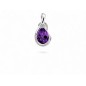 Chaine Pendentif Goutte d’Améthyste