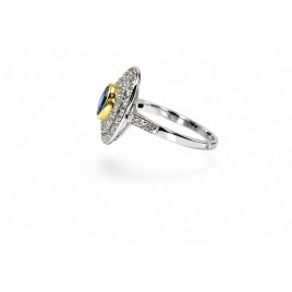 Bague Art -Déco Saphir ÉCLIPSE
