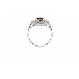 Bague Art -Déco Saphir ÉCLIPSE