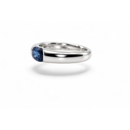 Bague Saphir Éclipse Bleue