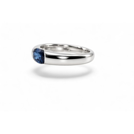 Bague Saphir Éclipse Bleue