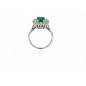 L'Émeraude Impériale – Bague Marguerite Diamants & Émeraude