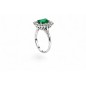 L'Émeraude Impériale – Bague Marguerite Diamants & Émeraude