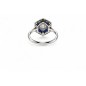 L'Heure Bleue – Bague Art Déco Saphirs Calibrés & Diamants