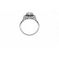 L'Heure Bleue – Bague Art Déco Saphirs Calibrés & Diamants