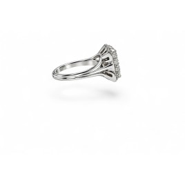 L'Éclat de Minuit – Bague Pavée de Diamants en Or Blanc