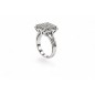 L'Éclat de Minuit – Bague Pavée de Diamants en Or Blanc