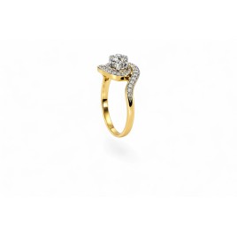 La Valse Éternelle – Bague Tourbillon Diamants Belle Époque 1905-1910